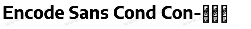 Encode Sans Cond Con字体转换